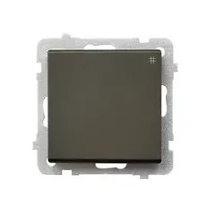 Switch cross without frame Ospel Sonata chocolate metallic