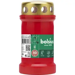 Easter candle Bolsius 50 h red 5693