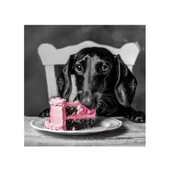 Picture on glass Styler GL502 DACHSHUND 30X30 см