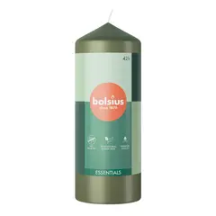 Свеча Bolsius оливково-зеленый 150/58 мм