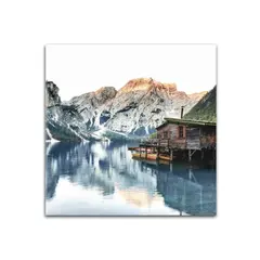 A picture on glass Styler GL324 TYROL HUT 30X30