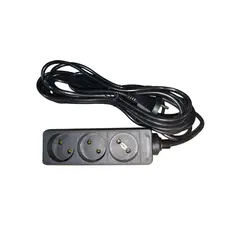Extension cord LINUS 3x5m black LIN-WO3x5MB