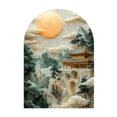 Картина на стекле Styler GS014 ARCHED JADE 70X100 см