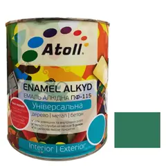 Enamel alkyd Universal ATOLL ПФ-115 emerald 2.6 Kg