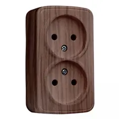 Power socket EKF EGR10-102-40 2 sectional dark tree