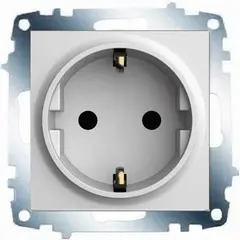 Socket no frame with grounding,white LEGRAND