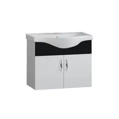 Hanging cabinet with washbasin Denko Akyazi 55 Black