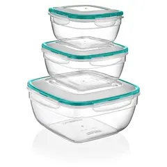 Set of containers for products Irak Plastik Fresh box LC-300 3 pc