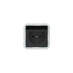 Розетка Vilma QR1000 IP44  Schuko 1 с заземлением черный