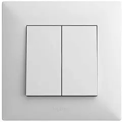 Switch pass-through without frame LEGRAND 2 key white