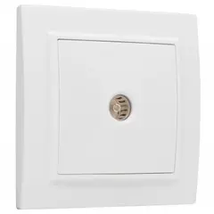 TV socket EKF ERA00-027-10 1 sectional white