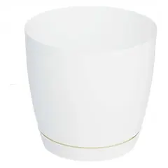 Plastic flower pot FORM PLASTIC Toscana round 0742-011 Ø15 white