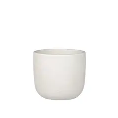 Ceramic pot white Nora 16x17 cm