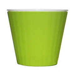Plastic flower pot double Aleana Ibis 13x11,2 olive-white