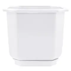 Flower Pot Plastic with a stand DAMA 36x36 (White)