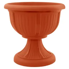 Flower Pot Plastic with a stand Leon 41 (terracotta)