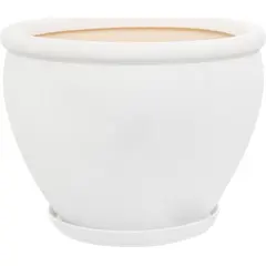 Flower Pot Ceramic Vietnam N1, White Silk