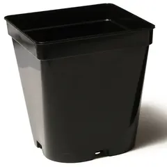 Plastic pot 7x8 (black) with drainage system