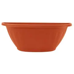 Plastic flower pot wall-mounted oval Aleana Terra terracotta