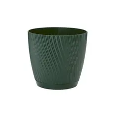 Flower pot with saucer FORM PLASTIC Mika 19 green