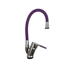Kitchen faucet LUX 312-335 purple with silicone spout