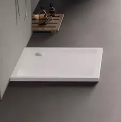 Душевой поддон New Trendy Stone White B-0542 90X90X4,5см квадратный + S-0041