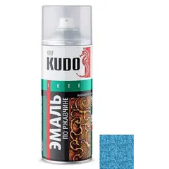 ემალი ჟანგზე წასასმელი ჩაქუჩის ეფექტით Kudo KU-3010 მოვერცხლისფრო-ცისფერი