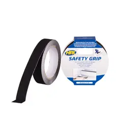 Safety tape HPX SB2505S 25 mm 5 m black