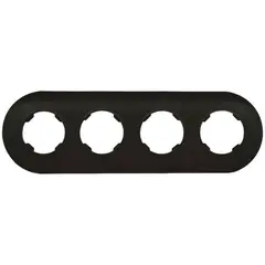 Frame round DPM Soul SEU5004B 4 sectional black