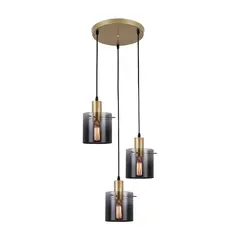 Hanger Rabalux Donati 3 E27 h1500 5223 gold tinted glass
