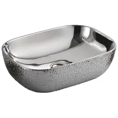 Умывальник Osis накладной Art basin 8435BY Серебро