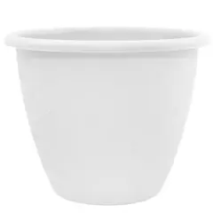 Flower Pot Plastic Verona 45x34 (White)