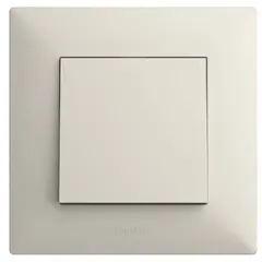 Switch without frame 1 key Ivory LEGRAND