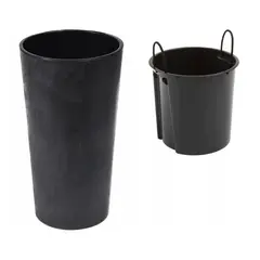 Горшок цветочный черный Lamela LILIA ECO 29,5 л