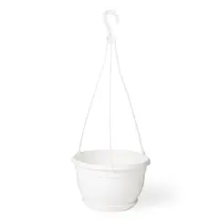 Hanging plastic pot for flowers FORM PLASTIC Malta 2503-011 Ø24 white