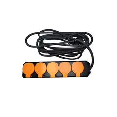 Extension cord LINUS 5x5m black LIN-LU5x5MC