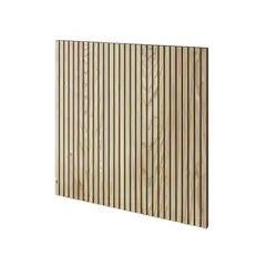 Panel oak veneer milled panel Lamele3D Vardo 600x600x11 mm