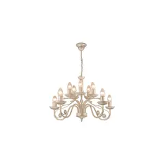 Chandelier Lamkur Donato 10 E14 metal white 22567
