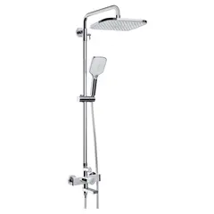 Shower system with mixer Rubineta Veneto Easy Push-10 (SW) Chrome