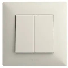 Switch without frame 2-key ivory LEGRAND