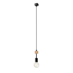 Hanger Lamkur ORAZIO 1 E27 black wood 33679