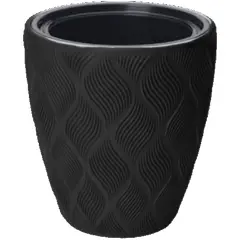 Flowerpot FORM PLASTIC Flow 30 deep black 4700-084