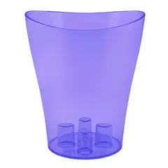 Transparent plastic pot for orchids Aleana Nika 16x19 purple