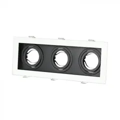 Spot light V-TAC adjustable 3 GU10 white black 8878