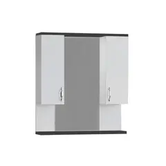 Cabinet with mirror Denko Trend 80 white/anthracite gray