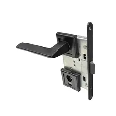 Set handle and lock BT Group FT2005 BLK 70 mm черный