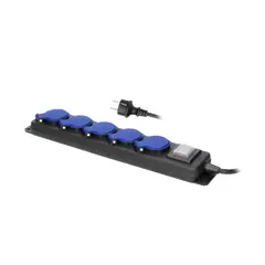 Удлинитель ORNO 5х3м 3x1,5мм Schuko выключатель IP44