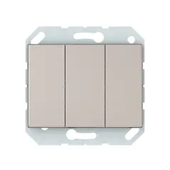 Switch without frame Vilma Express XP 500 3 key champagne