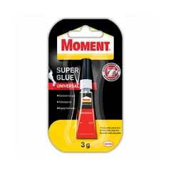 Клей MOMENT SUPER GLUE UNIVERSAL 3g BG/CS/RO