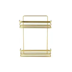 Bathroom shelf rectangle Bisk Niagara Gold 2